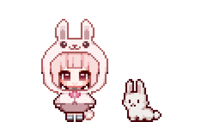 Desktop Maid Haru bunny costume character art