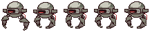 Two leg robot sprite sheet