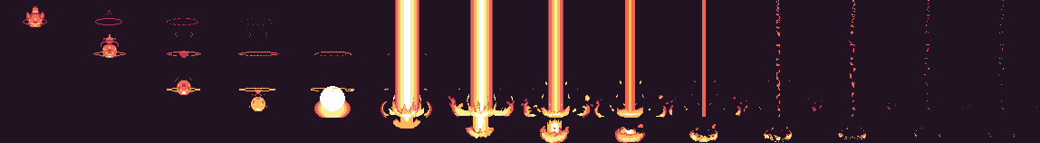 Fire effect sprite sheet