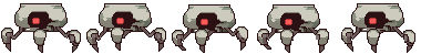 Spider robot sprite sheet