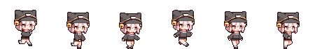 Walking character sprite sheet